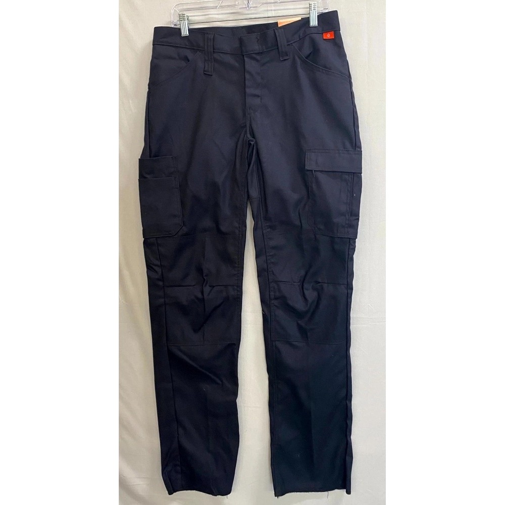 Bulwark Work Cargo Pants Women's 08-37U Navy Comfort Lightweight Flame Resistant